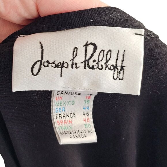 Joseph Ribkoff Black Lightweight 3/4 Sleeve Top Sz 16 - Picture 6 of 6